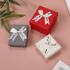 Caixa de presente de jóias de assistência quadrada personalizada 