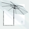 9ft Auto Tilt Outdoor Flora Patio Umbrella Flor