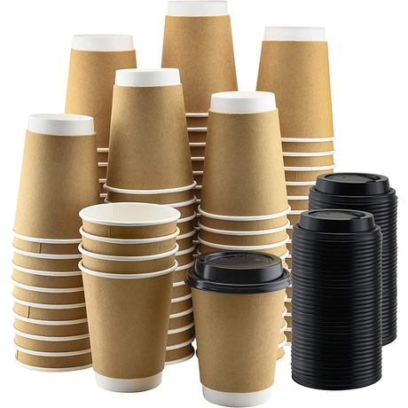 3-32 oz de papel de parede dupla com tampa