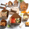 Caixa de embalagem de fast food portátil descartável