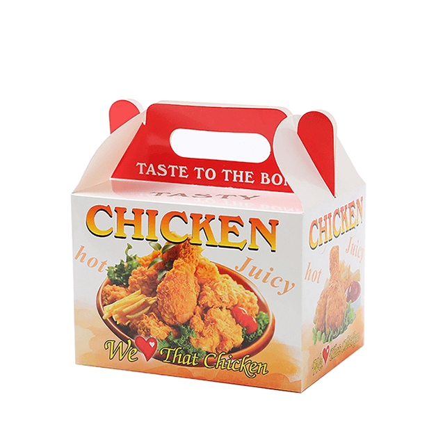 Caixa de papel de frango frito francês