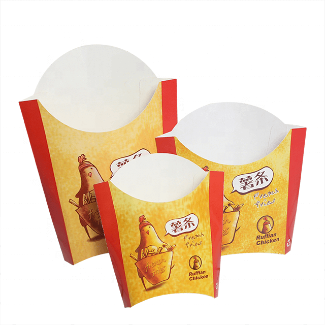 Takeaway Kraft Frie Fries Paper Cups