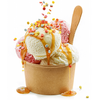  Cream de sorvete com colher de tampa