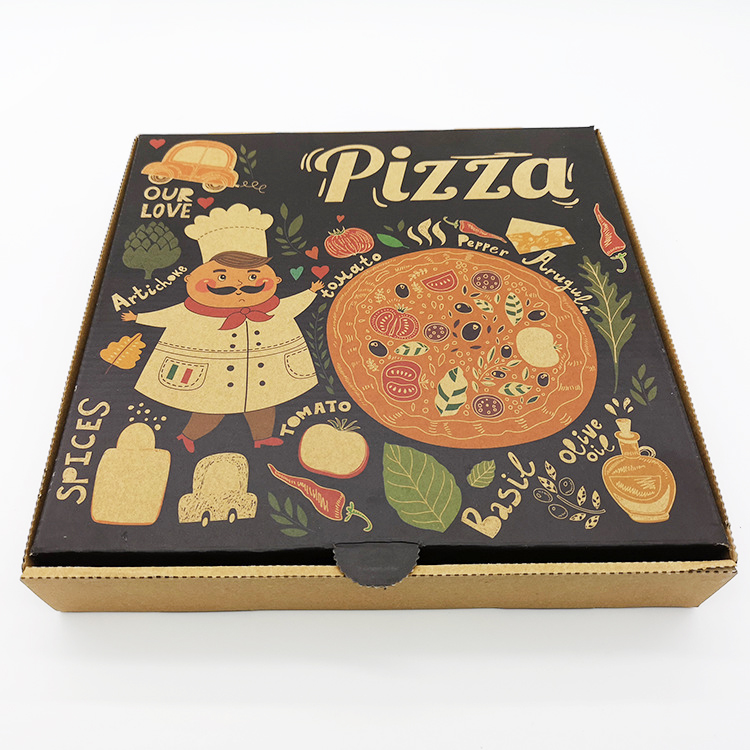 Caixa de dobramento de pizza corrugada de 6-14 polegadas