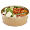 Tire Kraft Paper Salad Bowl com tampa de estimação