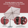10ft ao ar livre premium pátio cantilever guarda -chuva