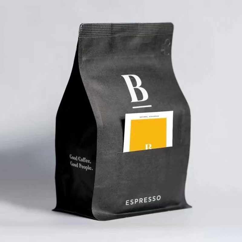Fabricante ambientalmente amigável de embalagens de bolsa de cafeteira Kraft Paper Gas Valve