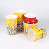 Copas de pipoca pacote de papel com tampa