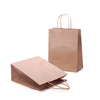Atacos logotipo personalizado Impresso embalagens recicladas compras bolsa de papel kraft saco de papel com alças planas
