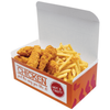 Caixa de papel de frango frito francês