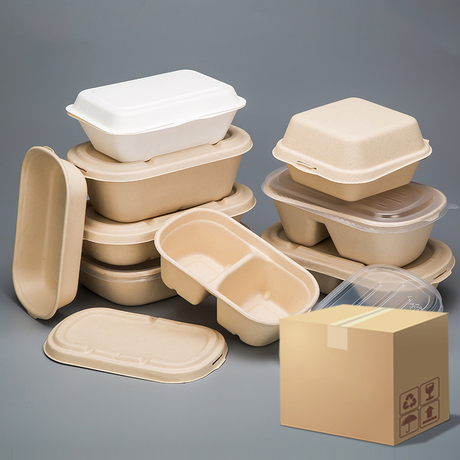Bagasse embalagem de alimentos recipiente de cana -de -açúcar
