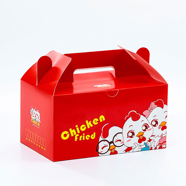 Caixa de papel de frango frito francês